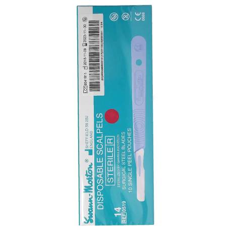 Swann-Morton® #14 Sterile Disposable Scalpels with Blade